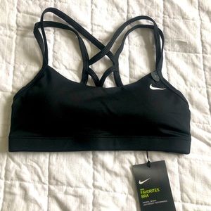 Nike Light Support Black Sports Bra